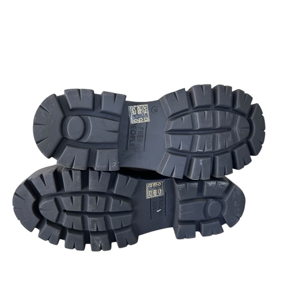 Free People Jones Lug Sole Lace Up Boots Green Size 9 NWOT - Picture 11 of 14